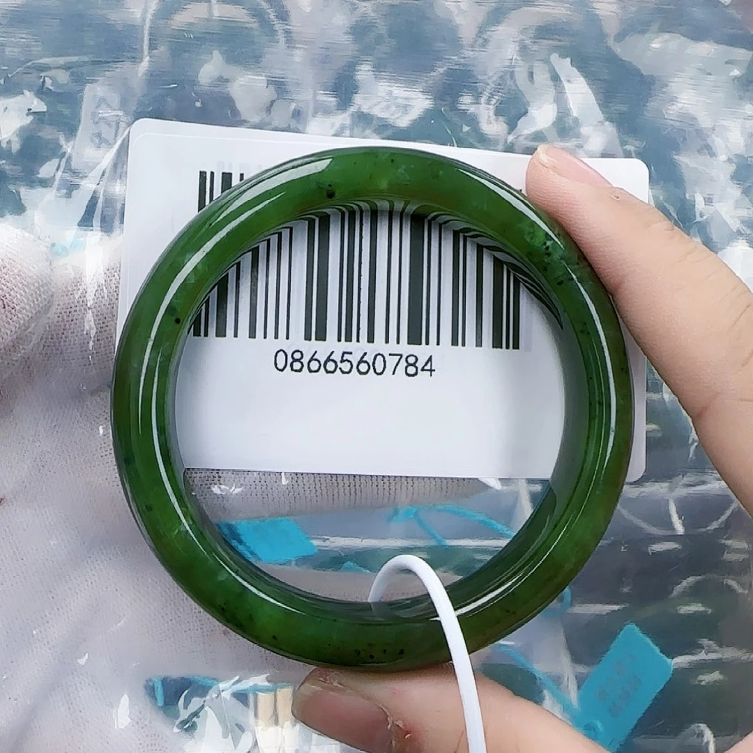 和田玉（碧玉）手镯未镶嵌5758