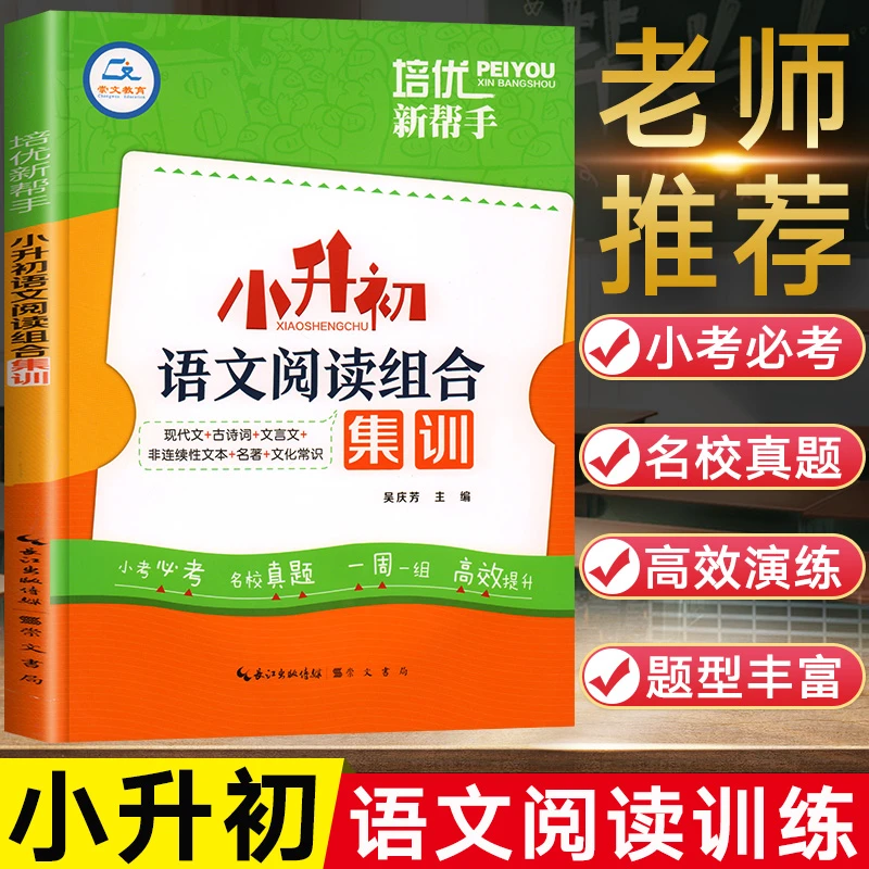 小升初语文阅读理解必刷题人教版六年级阅读练习文言文组合课外阅