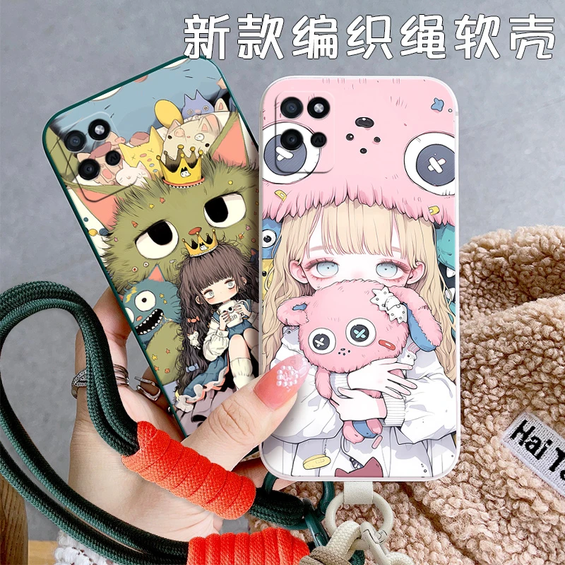 高颜值腕带款realme真我v11s手机壳RMX3125新款软硅胶网红时尚潮