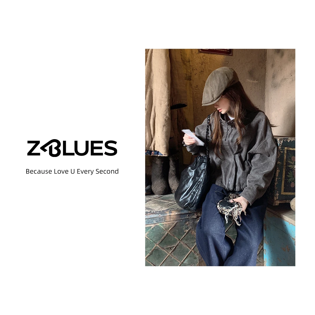 Z.blues【山城玫瑰】土耳其metis高级反绒皮羊皮革长袖外套YZRCH820