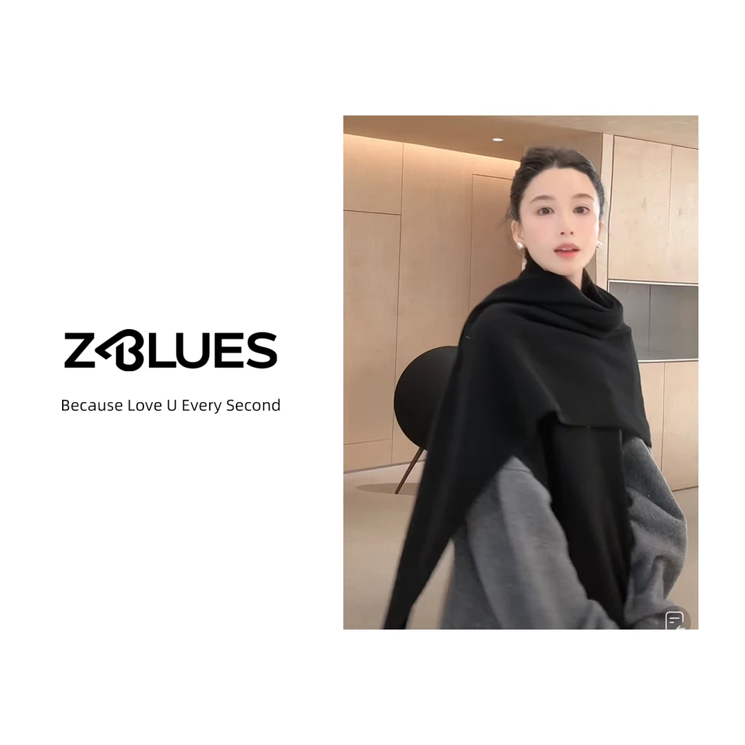 Z.blues【初见旋律】经典重塑羊毛披肩YZDJ1006