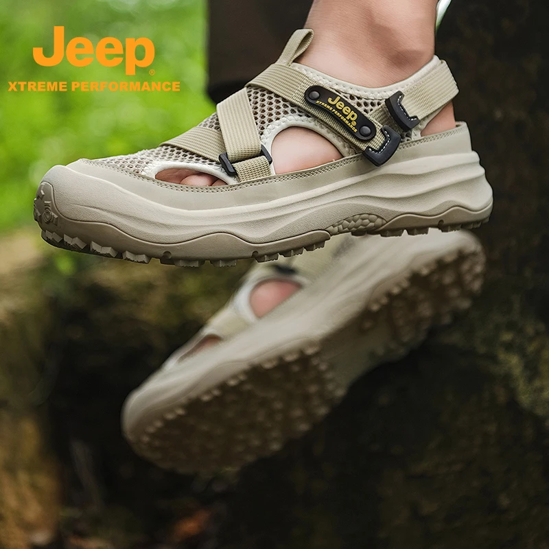 JEEP/吉普夏季溯溪鞋户外轻便透气运动徒步涉水轻便新款软底时尚
