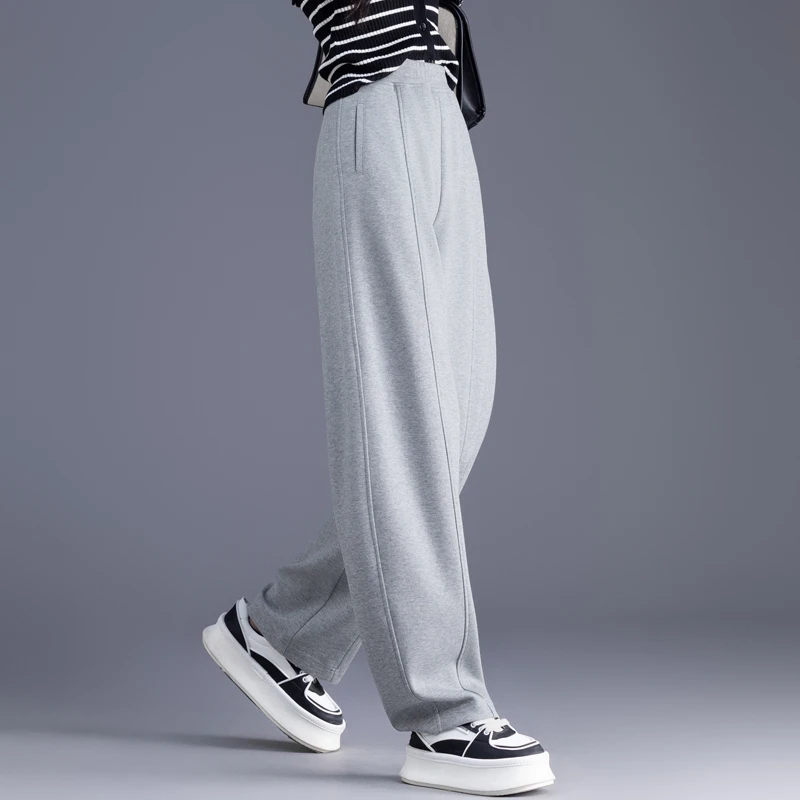 欧货卫裤2025秋冬爆款运动裤宽松时尚镰刀裤女显瘦直筒阔腿香蕉裤