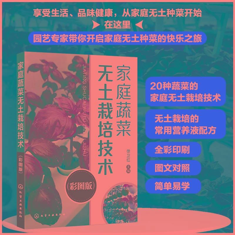 家庭蔬菜无土栽培技术 彩图版 徐卫红营养液蔬菜植物栽培学教程大