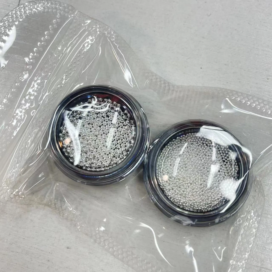 【2罐】高亮钢珠各5g  0.8mm+1.5mm-老包大哥美甲钻专场