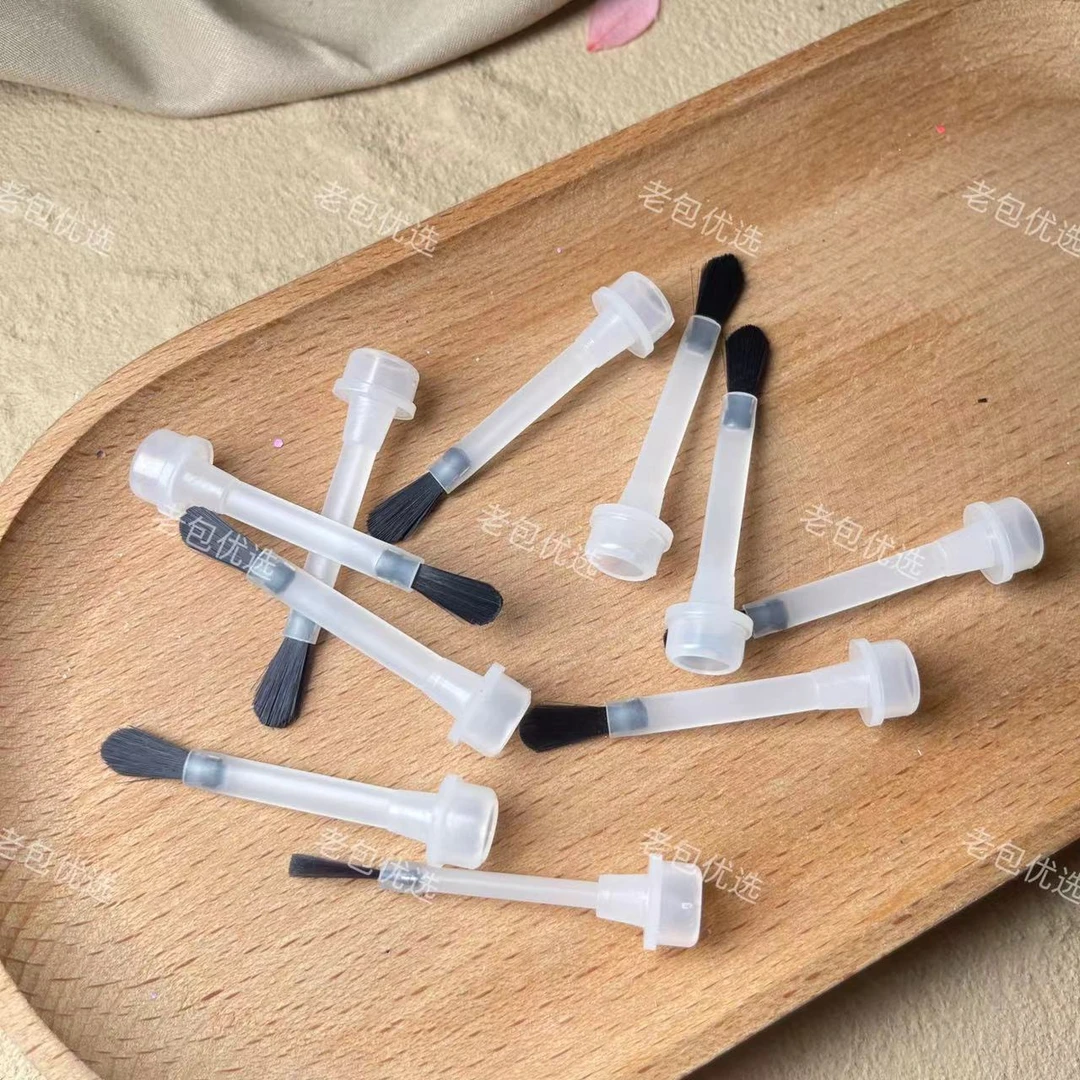 【50支】老包家超好用的加厚圆弧形毛刷甲油瓶一次性刷头不带盖子