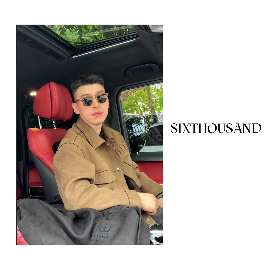 明叔服饰2025春款男士外套男潮流时尚上衣休闲皮衣麂皮绒