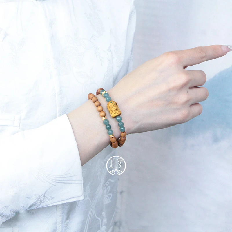 【欧若风】蓝菲扎基拉姆手串新中式国风女士珠串