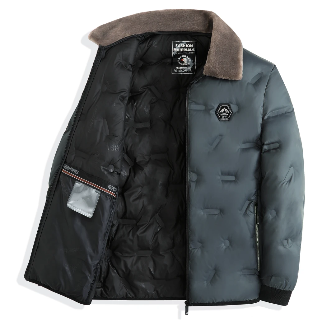 【热卖福利】冬季保暖潮流时尚加厚男士毛领棉服男士休闲棉服