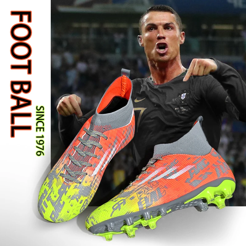 c罗猎鹰足球鞋刺客15成人男款梅西长钉男爆款2024新款专业训练鞋