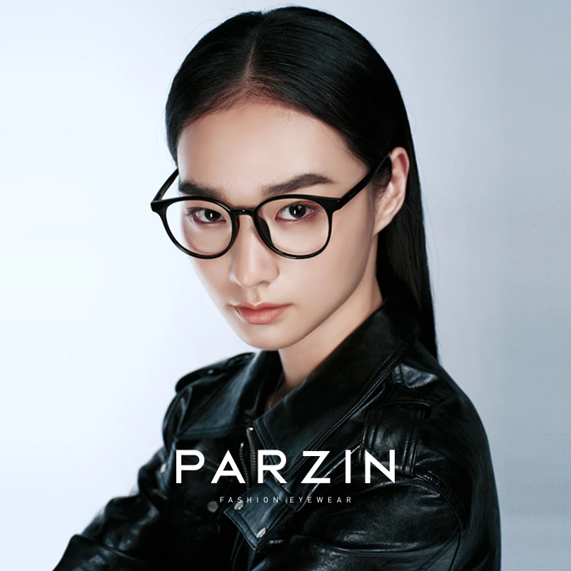 帕森轻盈圆框眼镜架男女同款定制近视可配度数TR眼镜框PZ31026