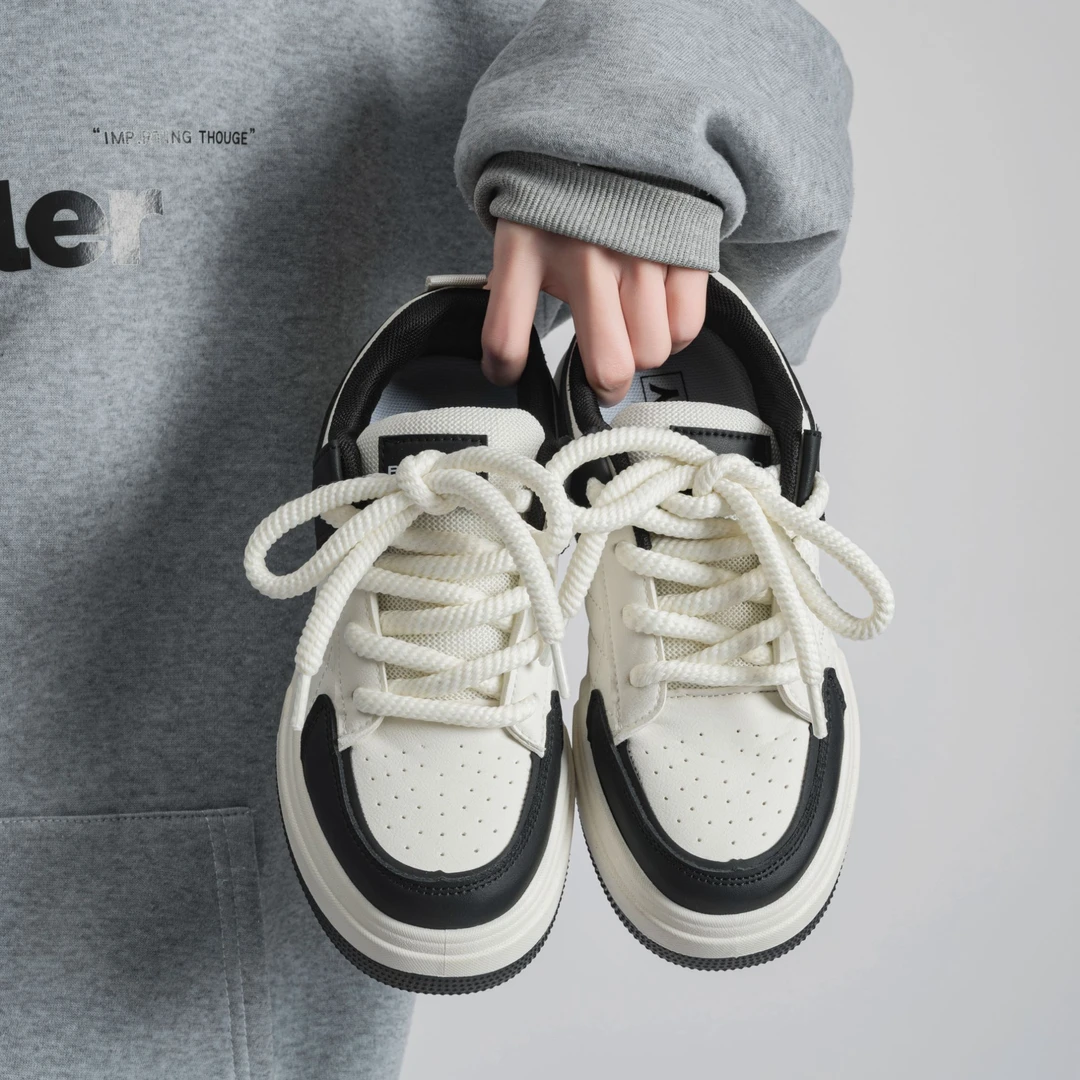 2024秋季新款厚底菱格增高百搭板鞋时尚休闲女鞋B43