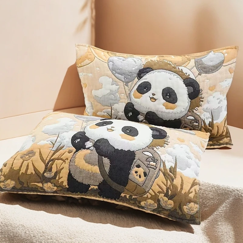 【泡芙枕巾一对】亲肤柔软舒适纯棉泡芙枕巾