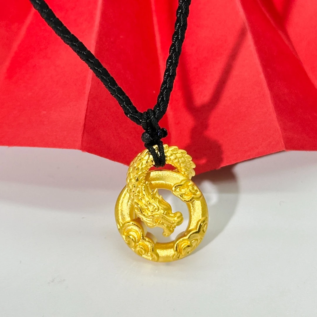 Chow Tai Seng/周大生黄金足金可爱小龙饺本命年礼物编绳黄金