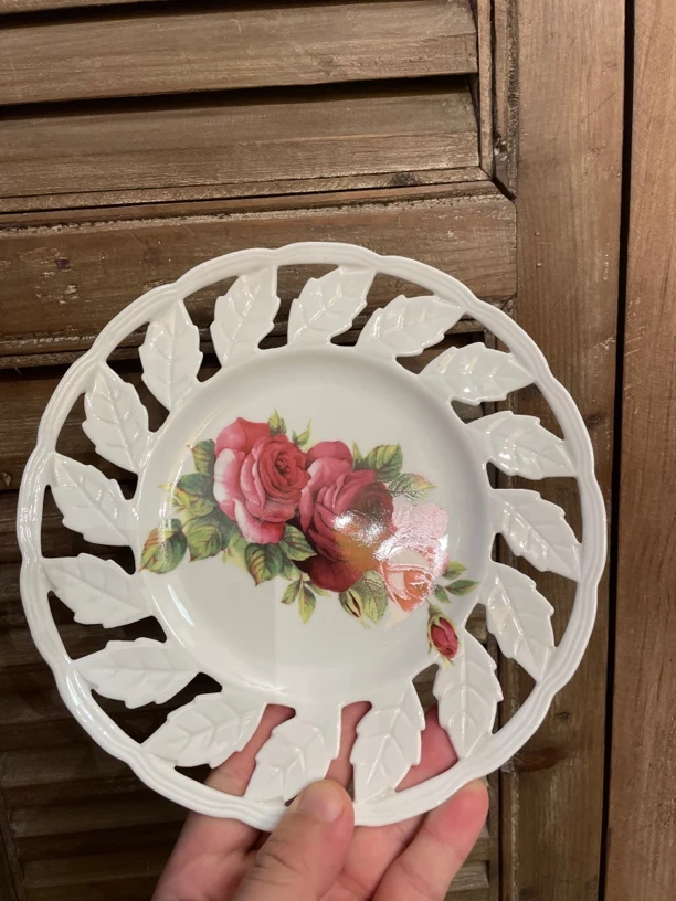 昆轩家镂空盘子21厘米拍一发二