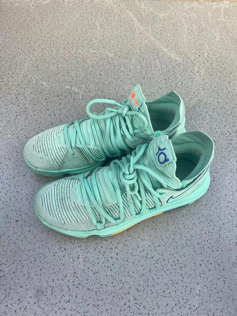 kd10 中国玉 绿松石 42.5码 599 篮球鞋 落地次数不多 自穿秒价