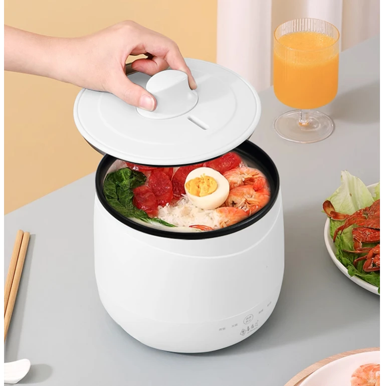 CD8 电饭煲宿舍学生小电锅多功能一体泡面火锅1~2人黑胆