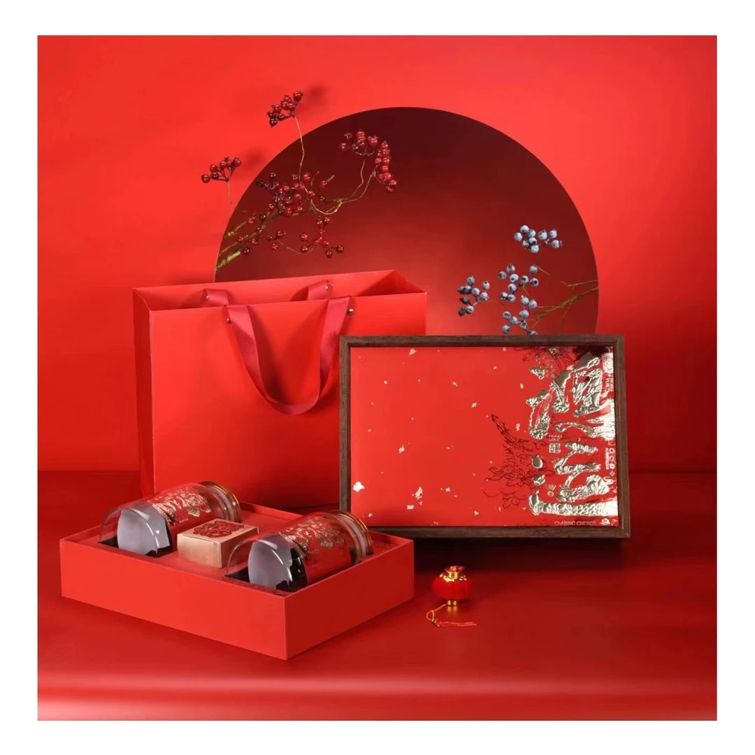 潮业潮业陈皮单丛红茶 鸿运礼盒套装 180克*2瓶 送礼佳品