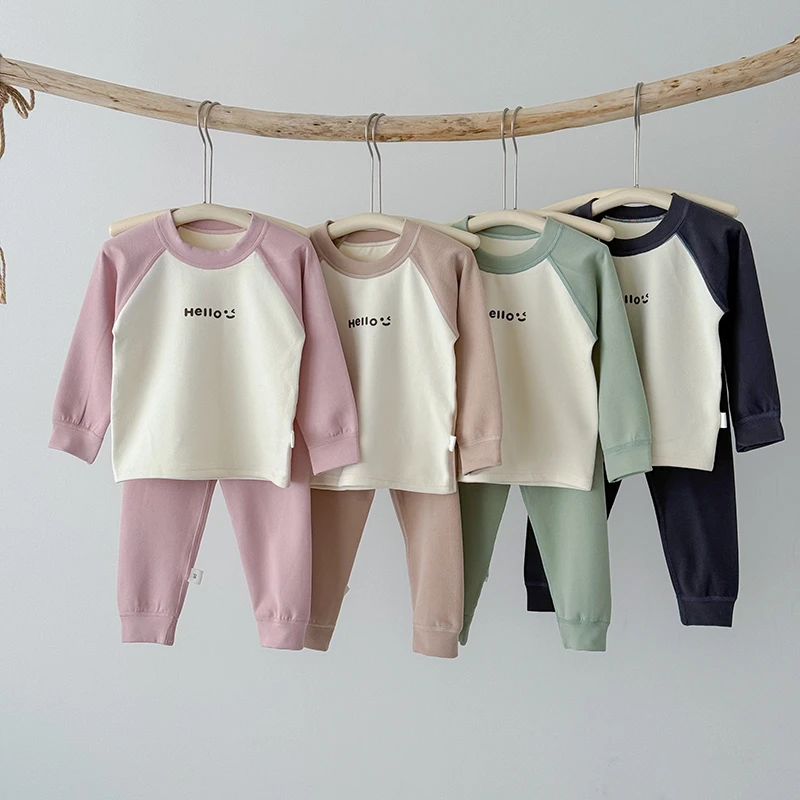 【主播推荐】儿童秋冬插肩袖家居服套装秋衣秋裤两件套 TZ24906