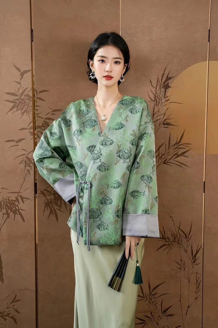 〖宋锦〗春和景明织锦缎国风新中式外套