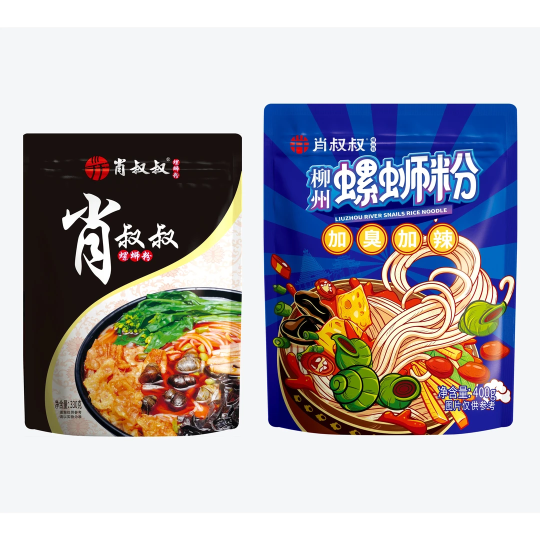 肖叔叔 螺蛳粉组合装【原味3袋+加臭加辣2袋】柳州螺狮粉螺丝粉嗦粉