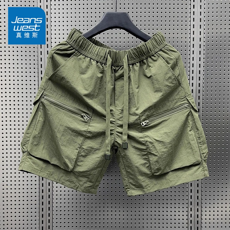 真维斯休闲短裤男士2024新款夏季薄款宽松百搭速干高档工装五分裤