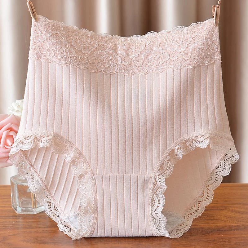外贸出口棉女内裤高腰成人性感无痕包臀抗菌舒适大码女三角裤头