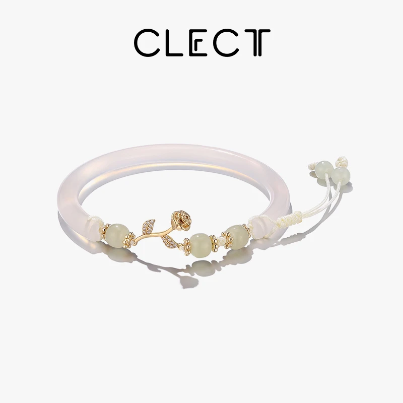 Clect 钛钢手镯 玫瑰花半镯手镯