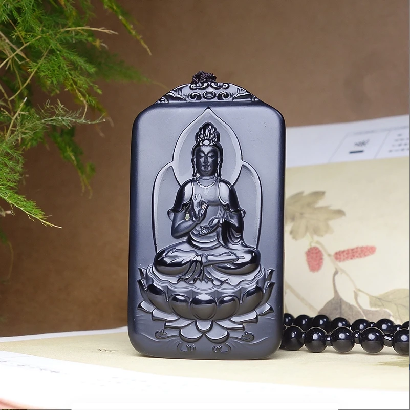 新疆和田玉 墨玉  4*7 观音吊坠 高档挂坠 高端 时尚 精雕