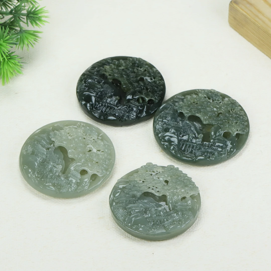 新疆和田玉 山水牌  大气 气质 经典 （定制拍一发一 多样性发货）