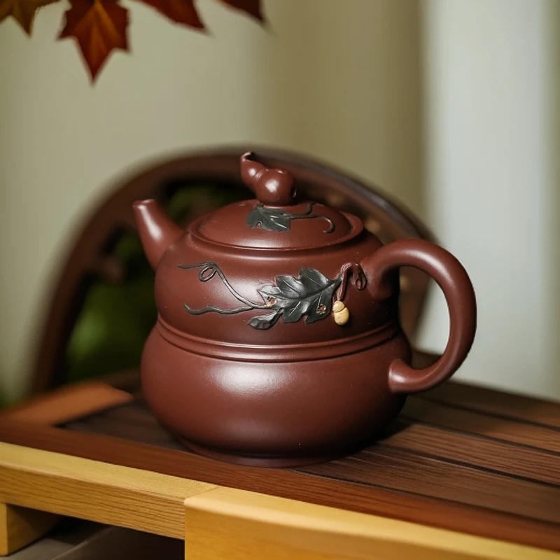 【福禄】许卫群 手工制 紫泥 350cc 手工制功夫茶具