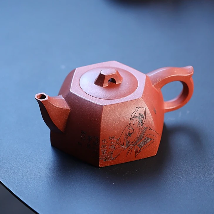 半古斋【六方井栏】 储蓁 手工紫砂壶 家用茶具 元器紫砂茶器
