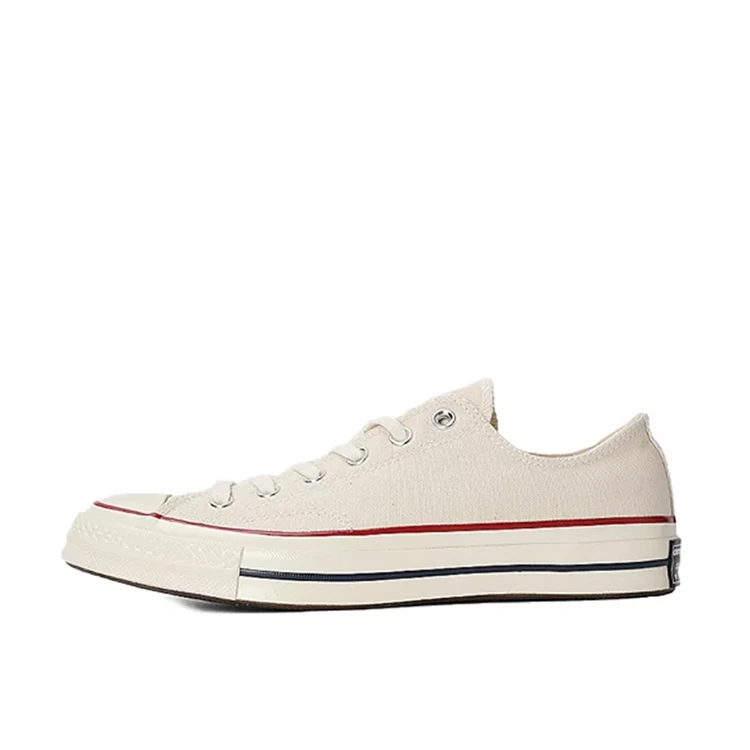 Converse 1970s米白色低帮经典三星标帆布鞋男女板鞋 162062C