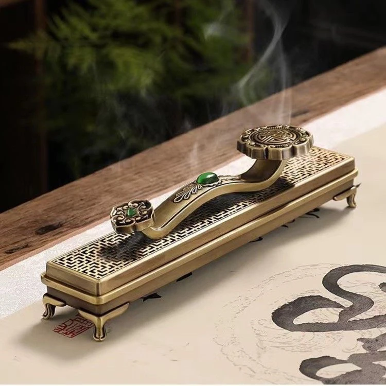 如意卧香盒+印度老山檀香200克400根