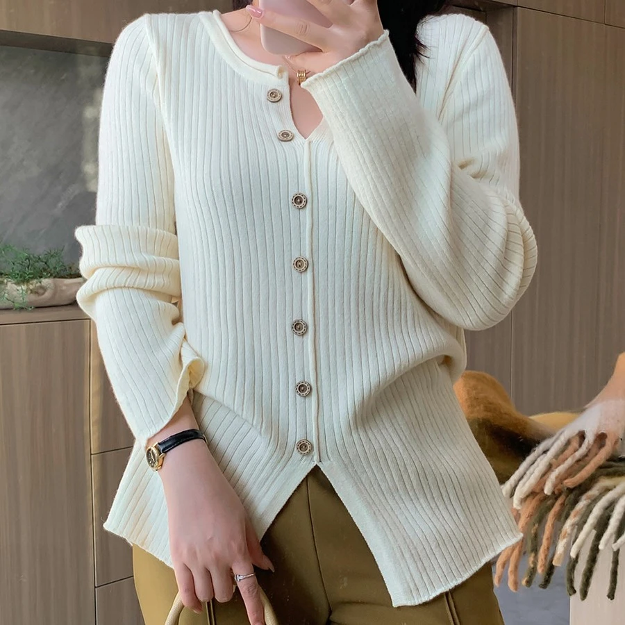 3店F165大码女装240斤胖MM优雅风日常经典通勤显瘦针织套头上衣