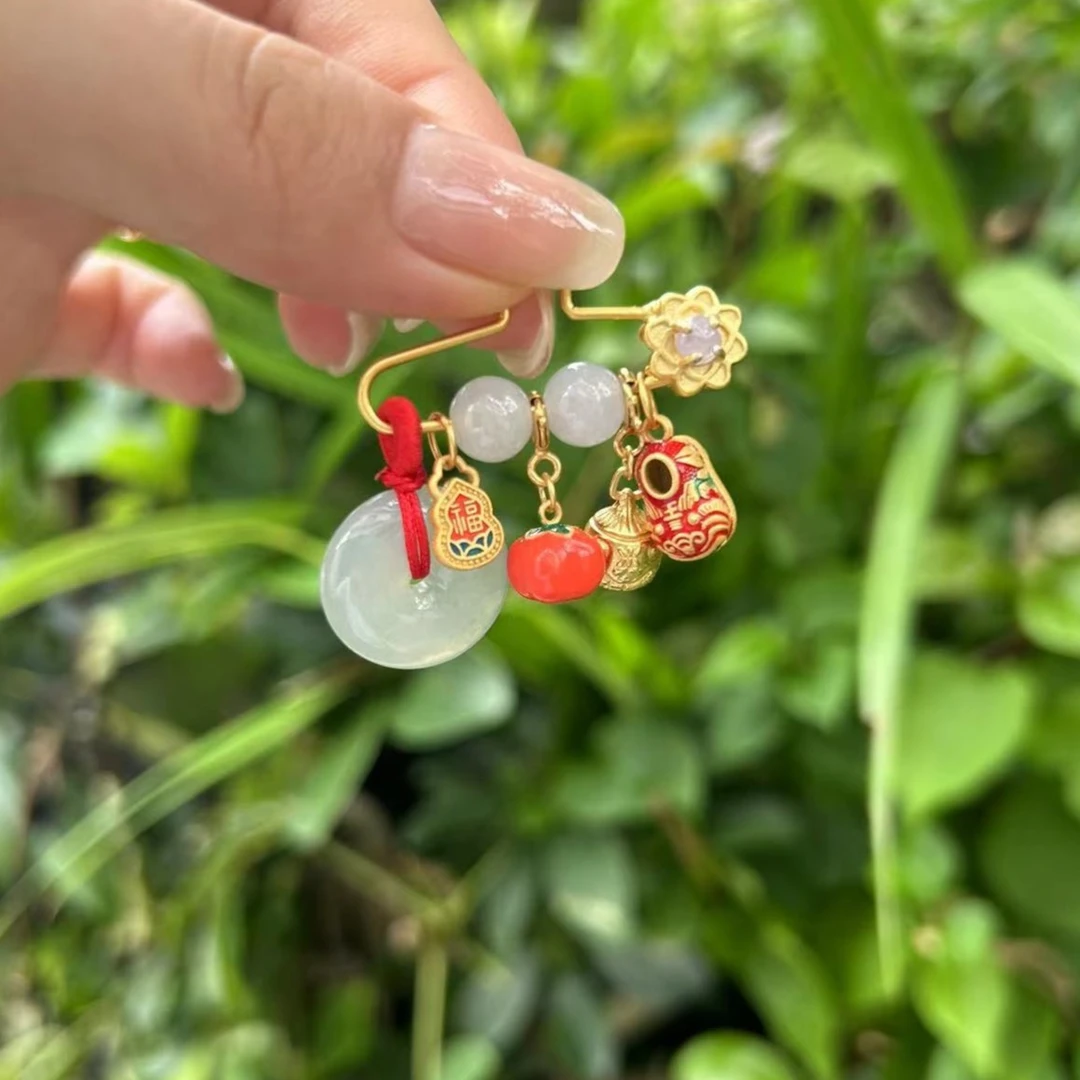 宝宝款翡翠别“惊”针（多样性发货）