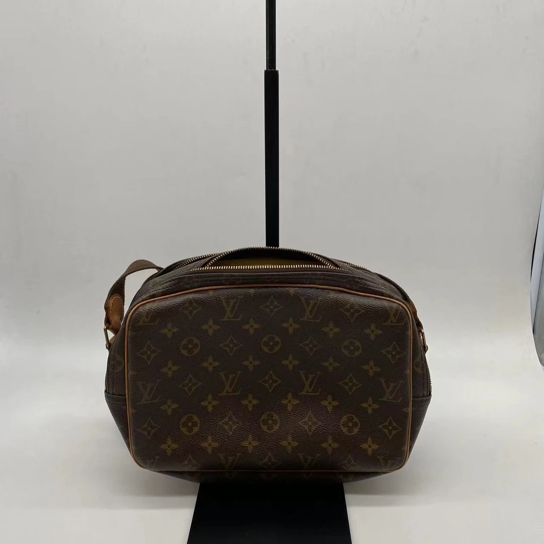 95新 LouisVuitton/路易威登 老花相机包