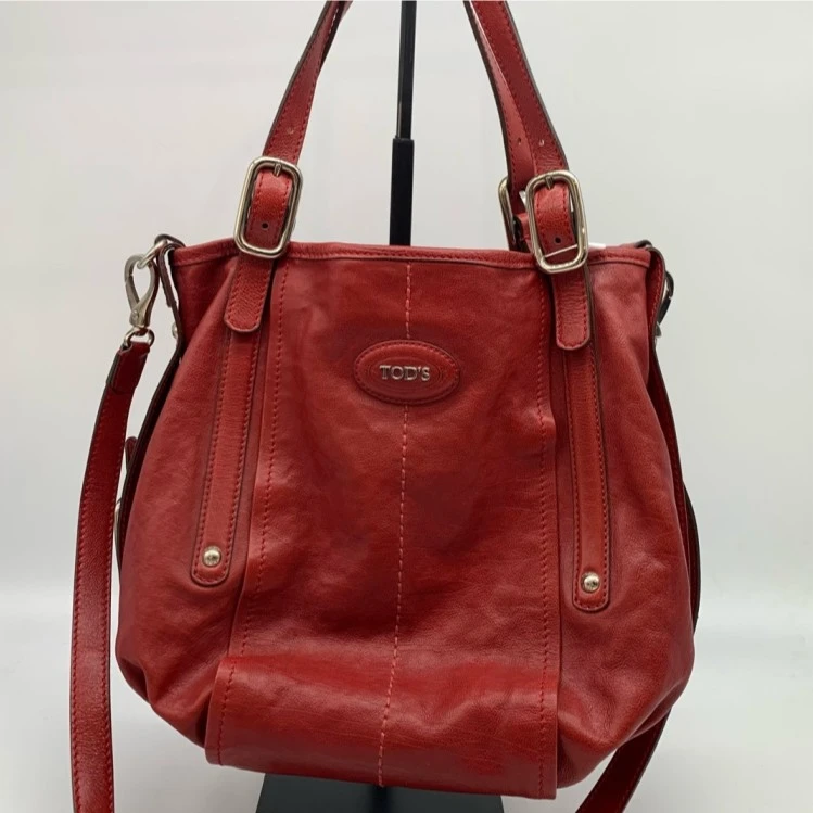95新 TOD’S/托德斯 红色 单肩包 628 6750