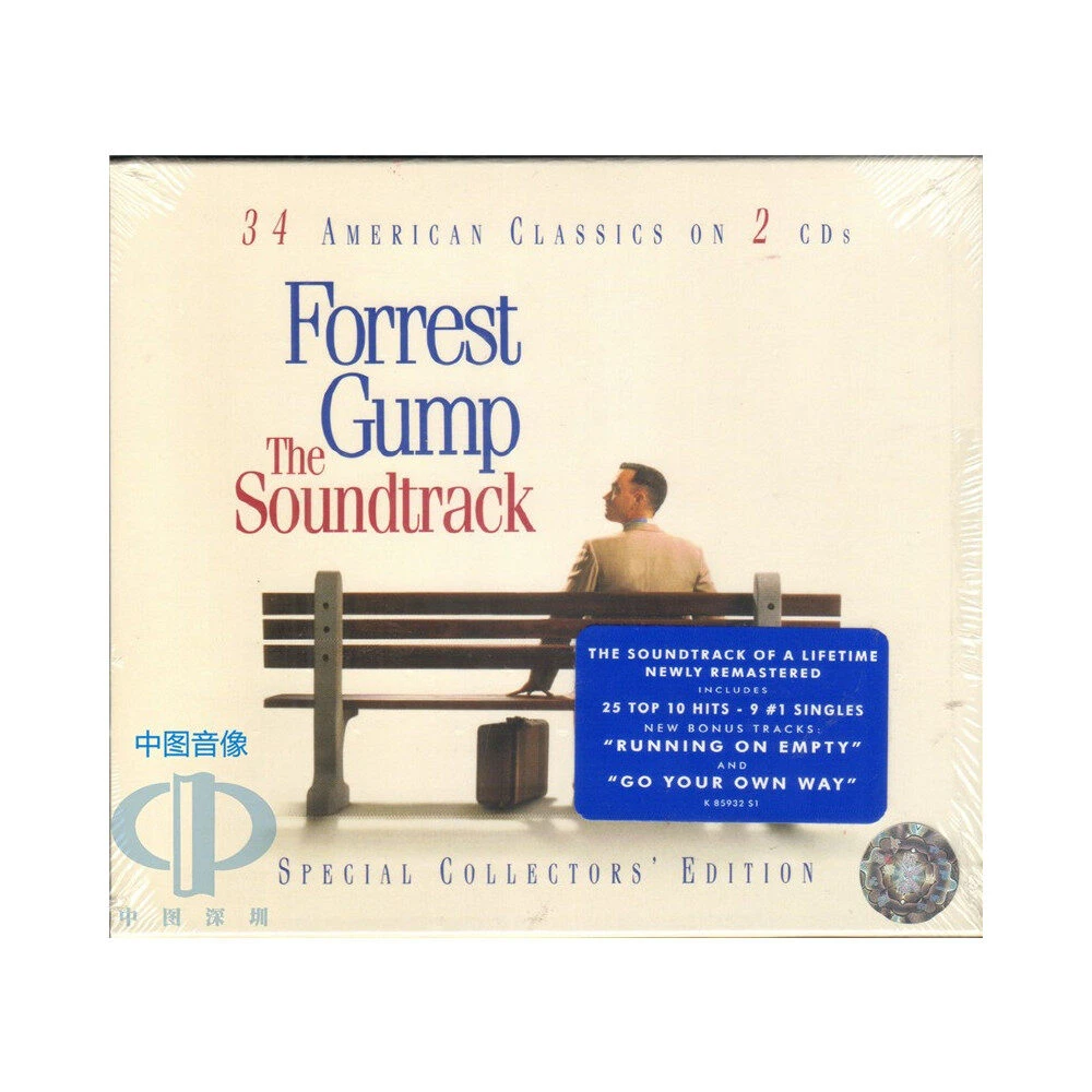 【原装进口】《阿甘正传》电影原声带（2CD）欧美流行音乐专辑 民谣作品