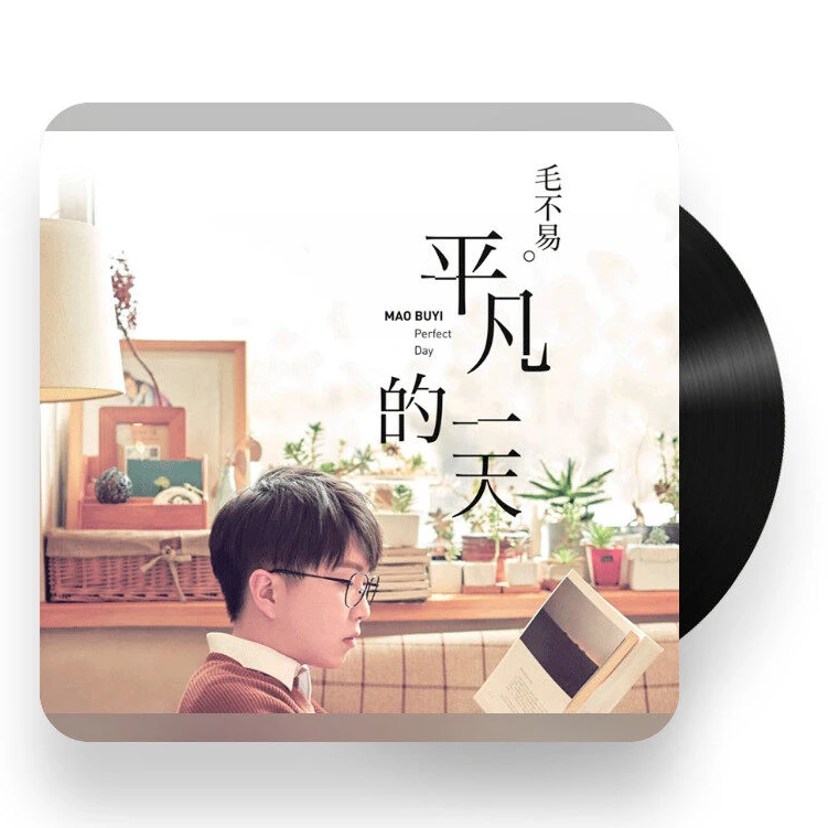 毛不易专辑《平凡的一天》2LP黑胶唱片附赠带编码海报 华语发行作品