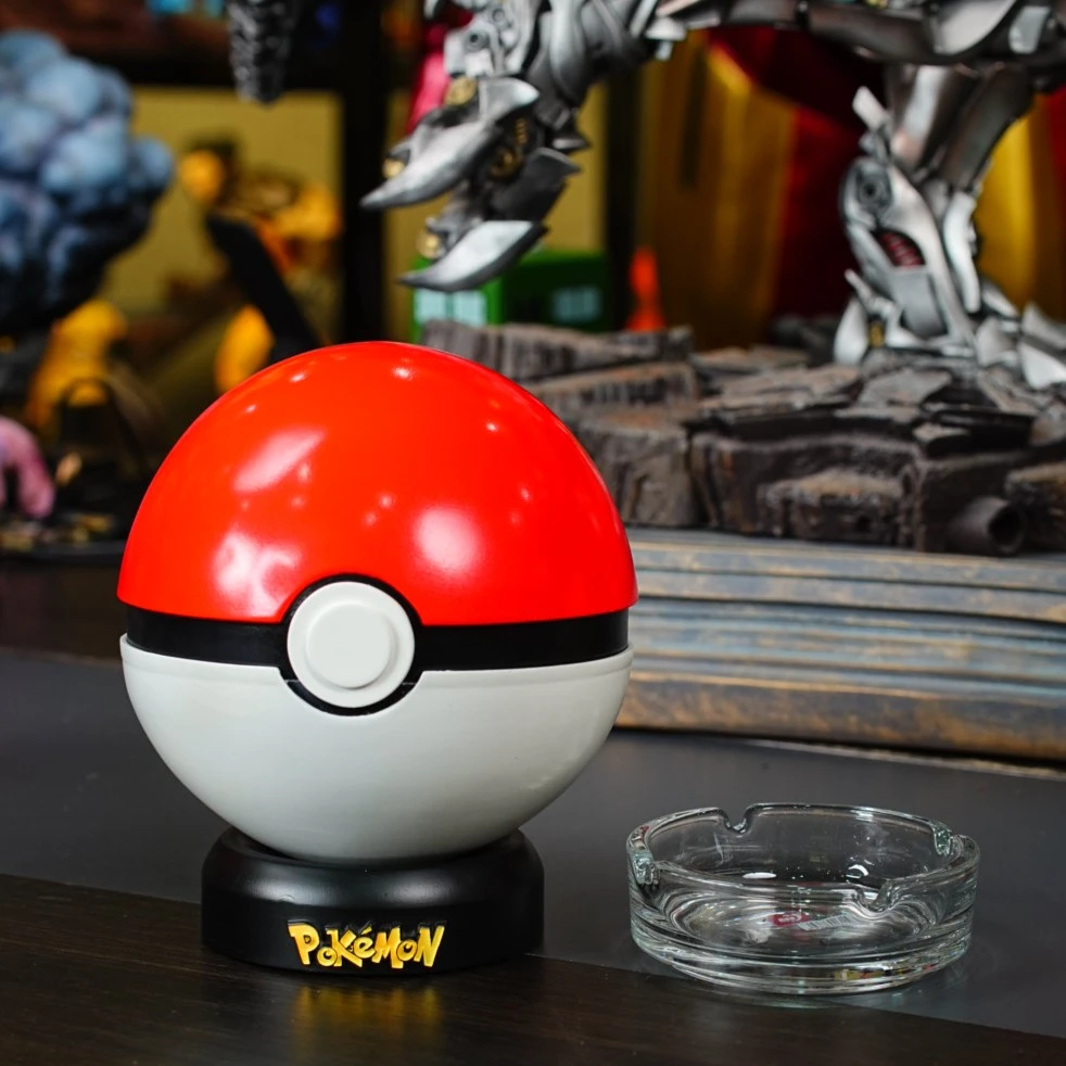 现货 精灵球烟灰缸 大师球 宝可梦 烟灰缸 手办模玩雕像GK