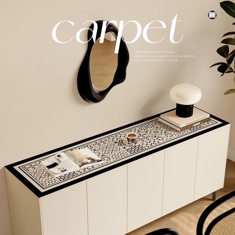 轻奢防水茶几桌布防油免洗垫子电视柜家用简约防烫方形面垫