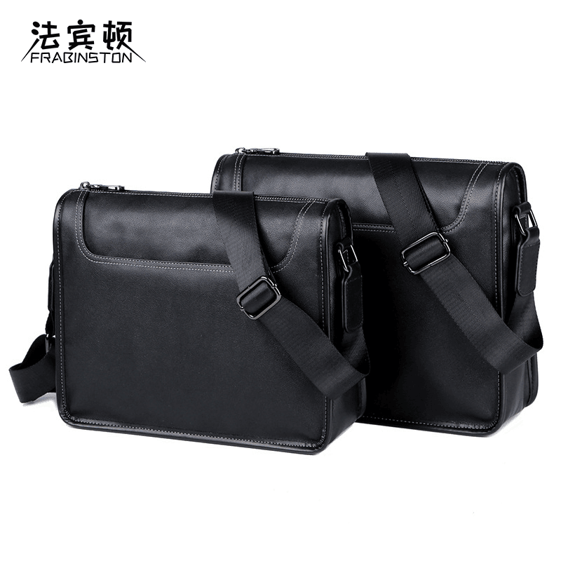 法宾顿真皮单肩包头层牛皮斜挎包潮流休闲包复古简约韩版包邮差包