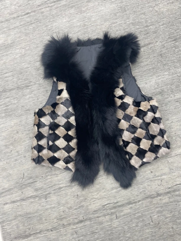 时尚秋冬女士工艺马甲