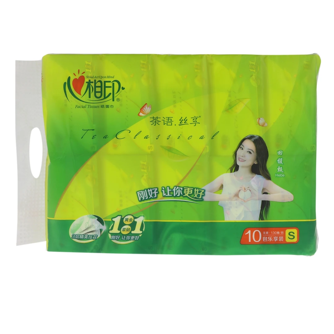 心相印茶语丝享压花抽纸130抽 S