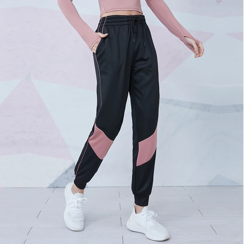 运动裤女宽松束脚秋冬款外穿显瘦休闲时尚跑步训练瑜伽健身长裤