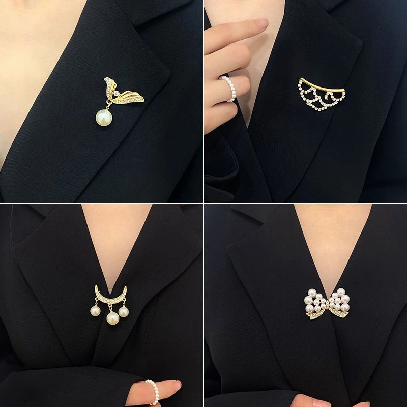 胸针西装配饰收腰神器高档防走光衣服领口别针装饰精致