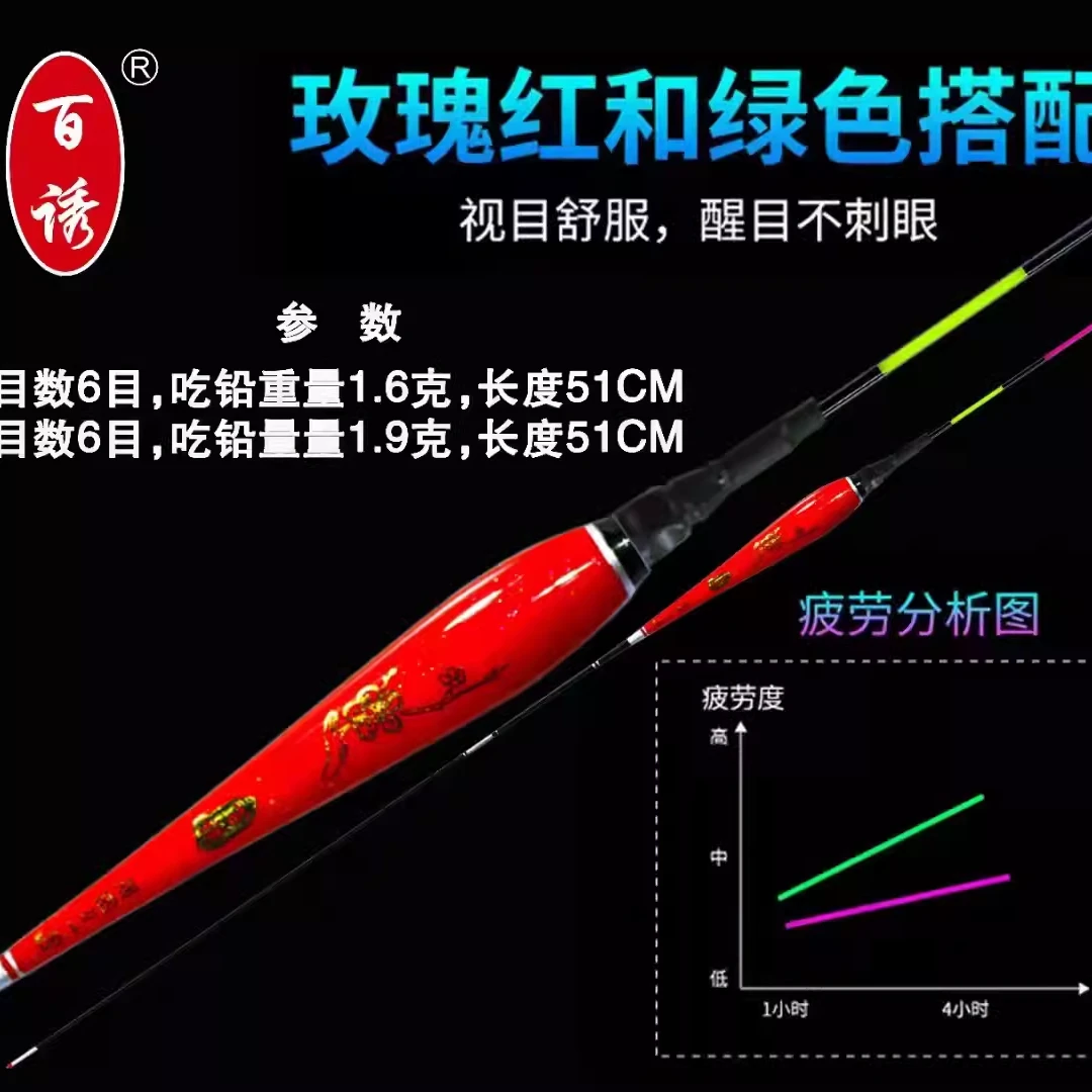 百诱6目夜光电子跑铅漂无铅浮漂无铅漂