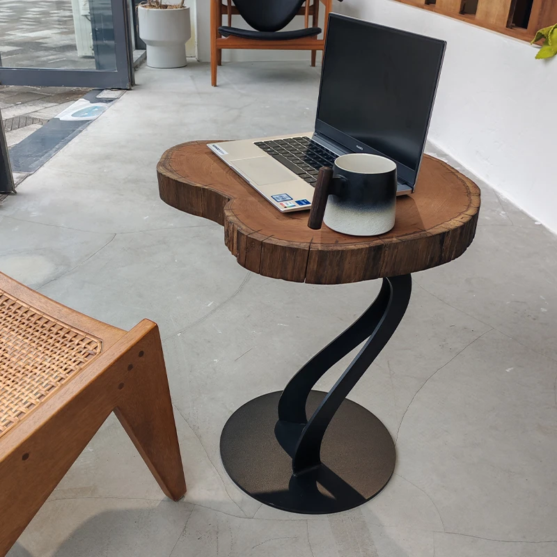 寻山几木缅甸柚木边几原木原切家用边几茶几每日一棵树一物一拍