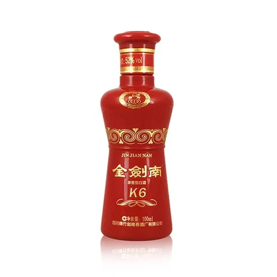 剑南春剑南春(浓香型白酒 ）K6小酒光瓶 单瓶装【酒水节】52度100ml